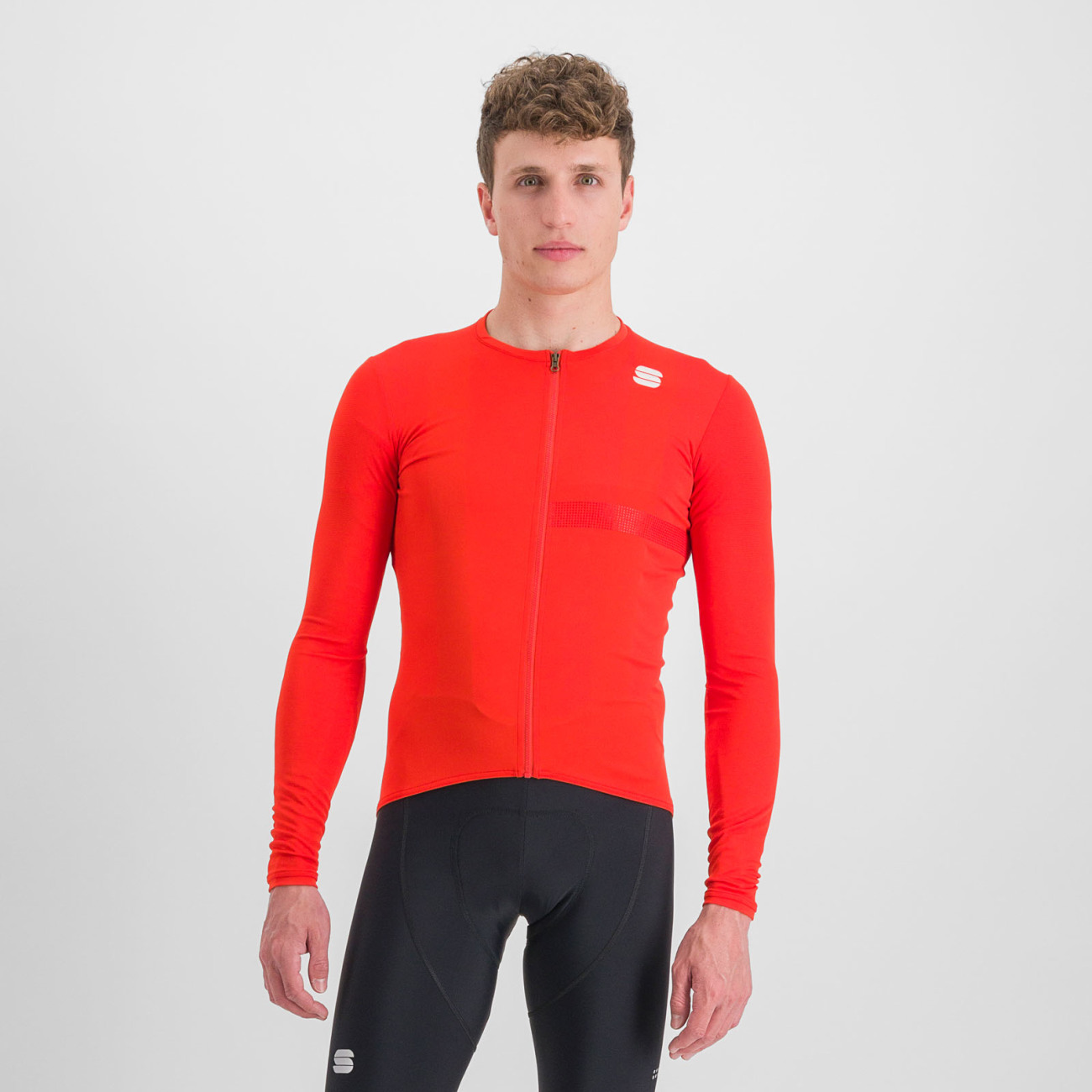 
                SPORTFUL Cyklistický dres s dlhým rukávom zimný - MATCHY - červená
            