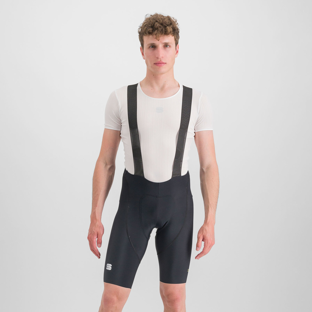 
                SPORTFUL Cyklistické nohavice krátke s trakmi - BODYFIT CLASSIC - čierna/zlatá M
            