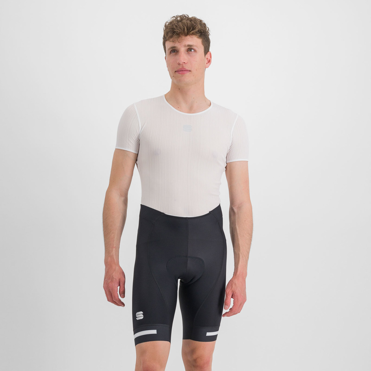 
                SPORTFUL Cyklistické nohavice krátke bez trakov - NEO - čierna/biela M
            