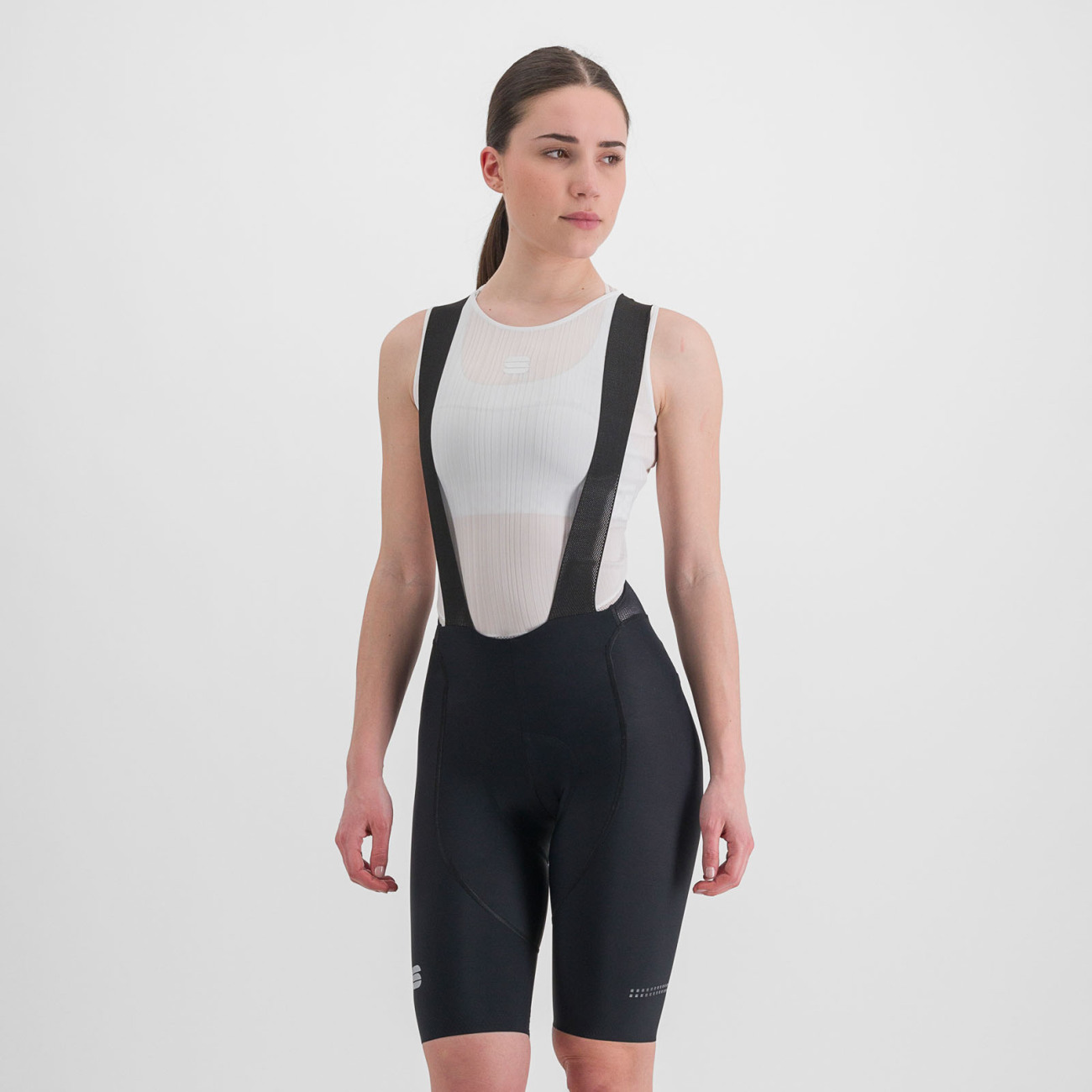 SPORTFUL Cyklistické nohavice krátke s trakmi - BODYFIT CLASSIC - čierna