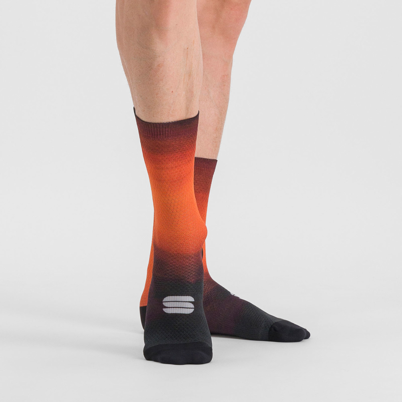 
                SPORTFUL Cyklistické ponožky klasické - SUPERGIARA - oranžová/čierna S
            