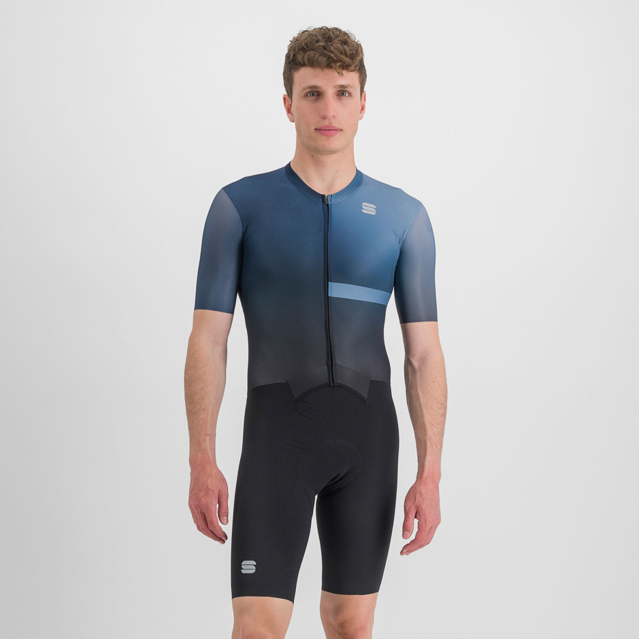 
                SPORTFUL Cyklistická kombinéza - BOMBER - čierna/modrá XL
            