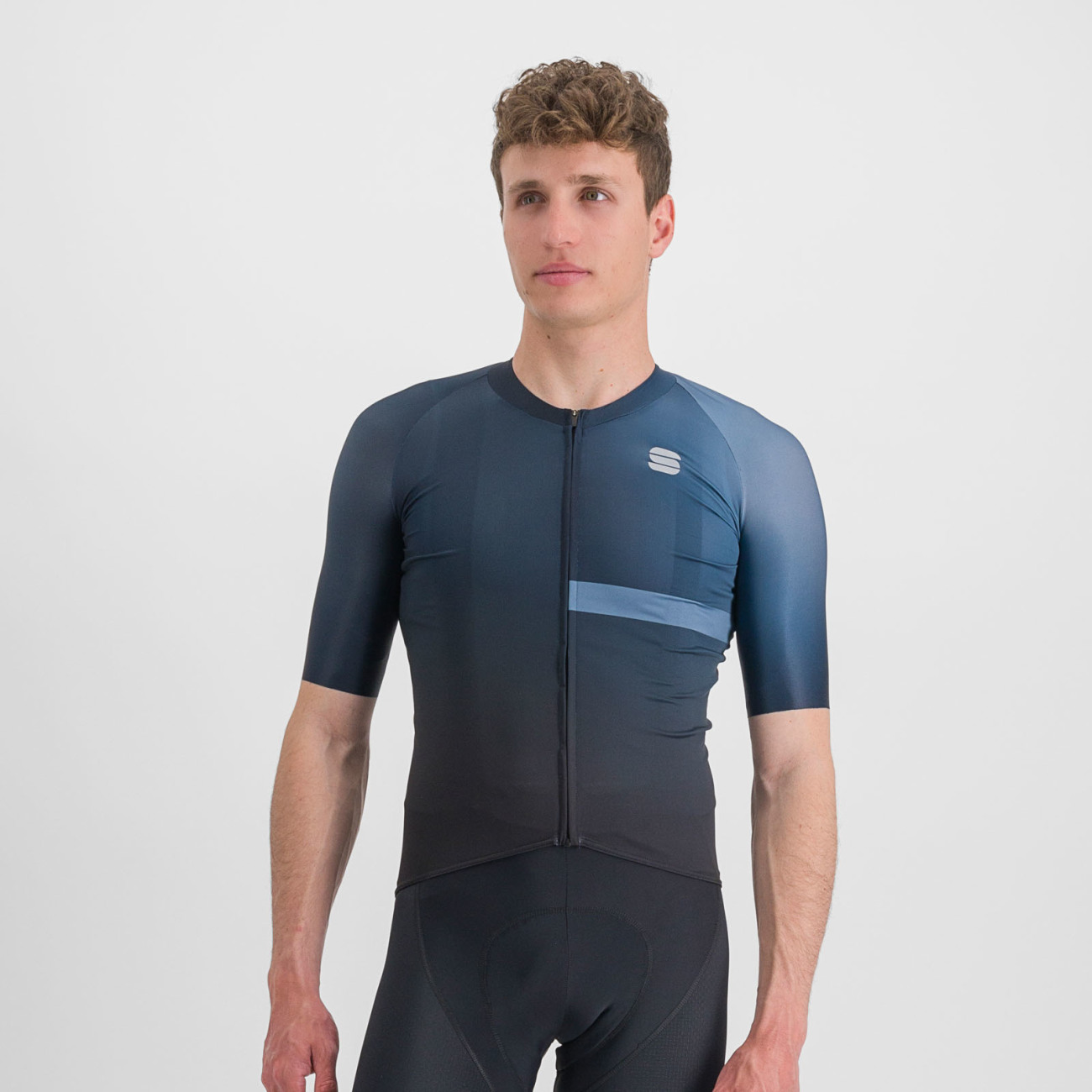 
                SPORTFUL Cyklistický dres s krátkym rukávom - BOMBER - čierna/modrá XL
            