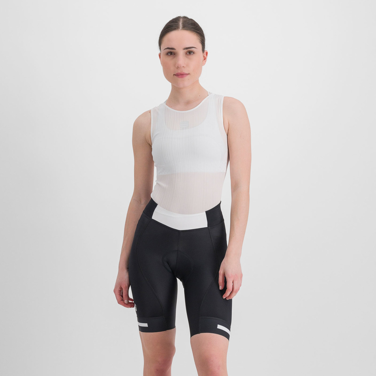 
                SPORTFUL Cyklistické nohavice krátke bez trakov - NEO - čierna/biela S
            