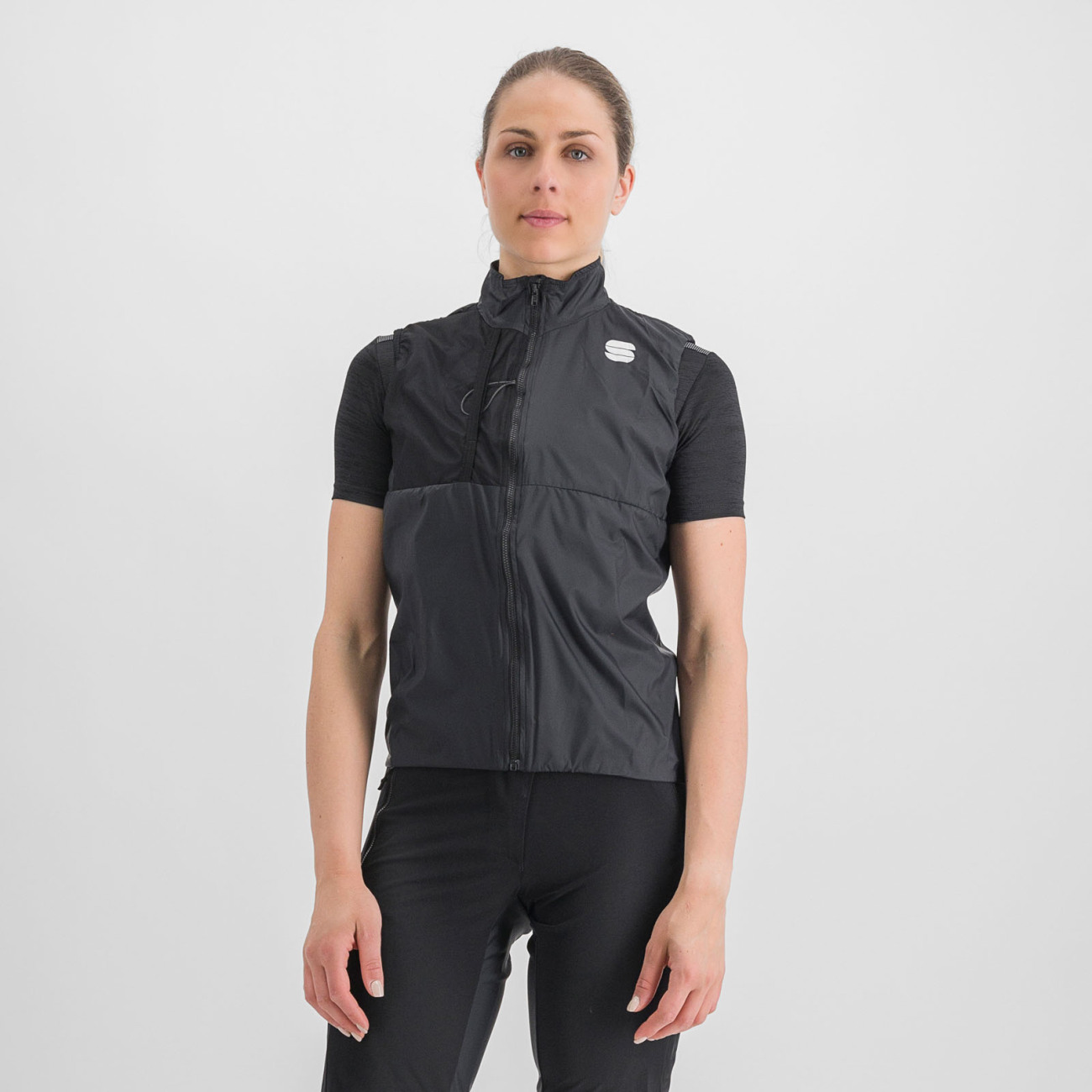 SPORTFUL Cyklistická vesta - SUPERGIARA LAYER - čierna