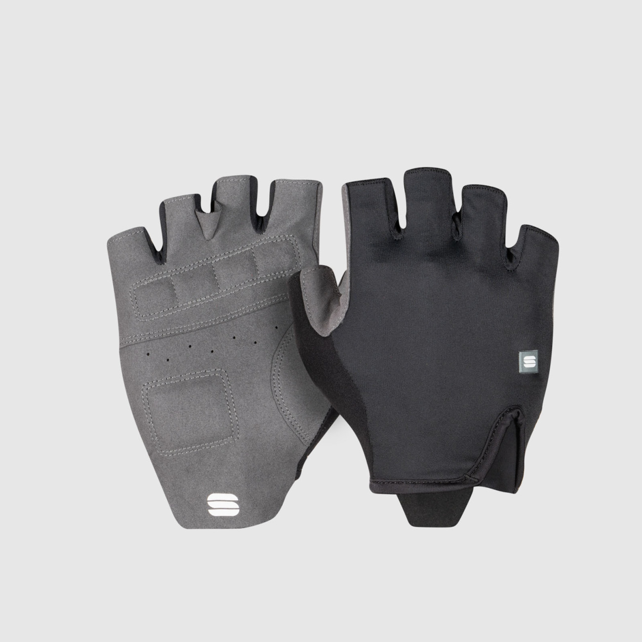SPORTFUL Cyklistické rukavice krátkoprsté - MATCHY - čierna