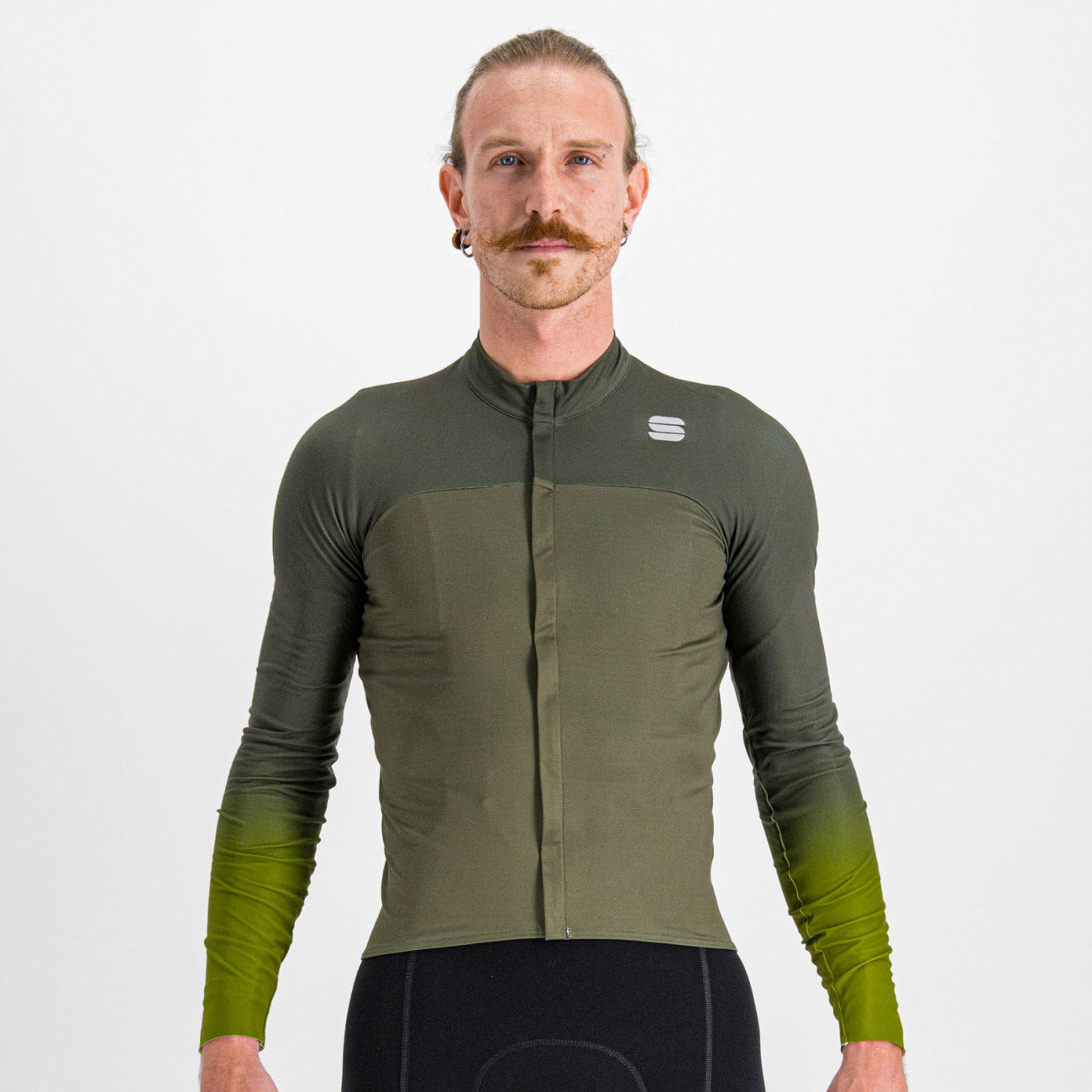 
                SPORTFUL Cyklistický dres s dlhým rukávom zimný - BODYFIT PRO - zelená 2XL
            