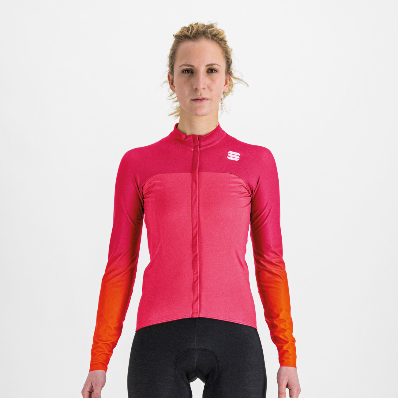 SPORTFUL Cyklistický dres s dlhým rukávom zimný - BODYFIT PRO THERMAL - ružová