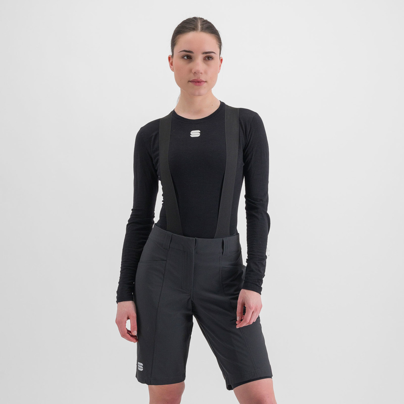 SPORTFUL Cyklistické tričko s dlhým rukávom - MERINO - čierna XS