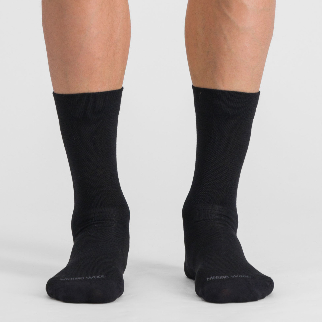 SPORTFUL Cyklistické ponožky klasické - MATCHY WOOL - čierna