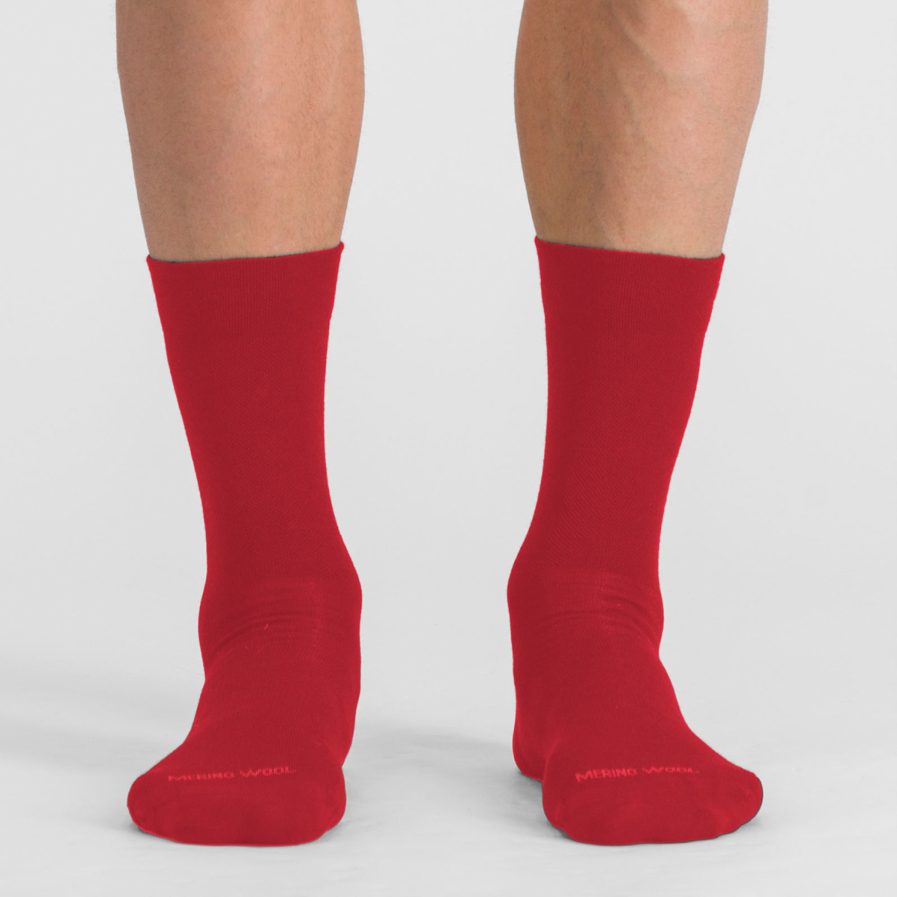 
                SPORTFUL Cyklistické ponožky klasické - MATCHY WOOL - červená XL
            