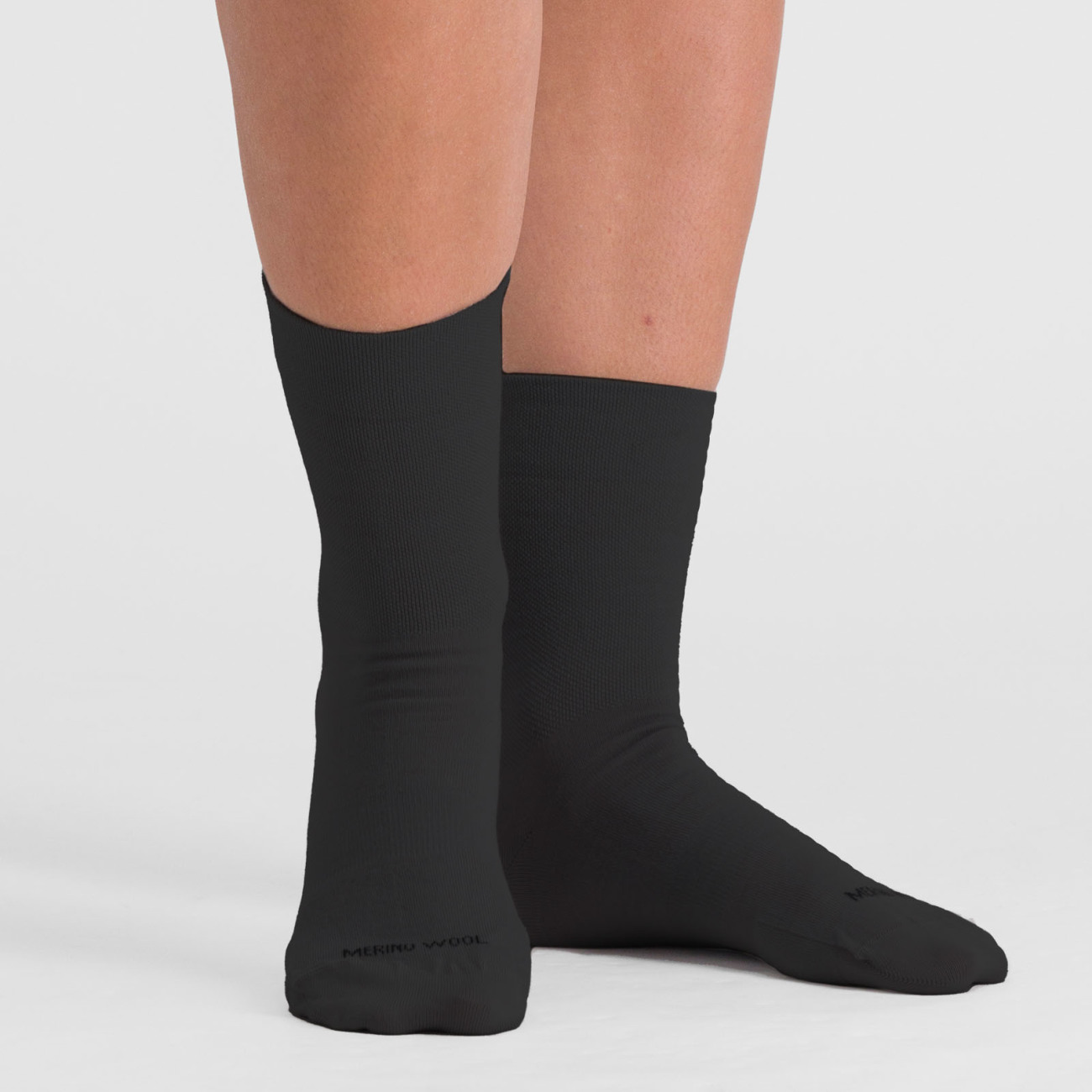 SPORTFUL Cyklistické ponožky klasické - MATCHY WOOL - čierna L-XL