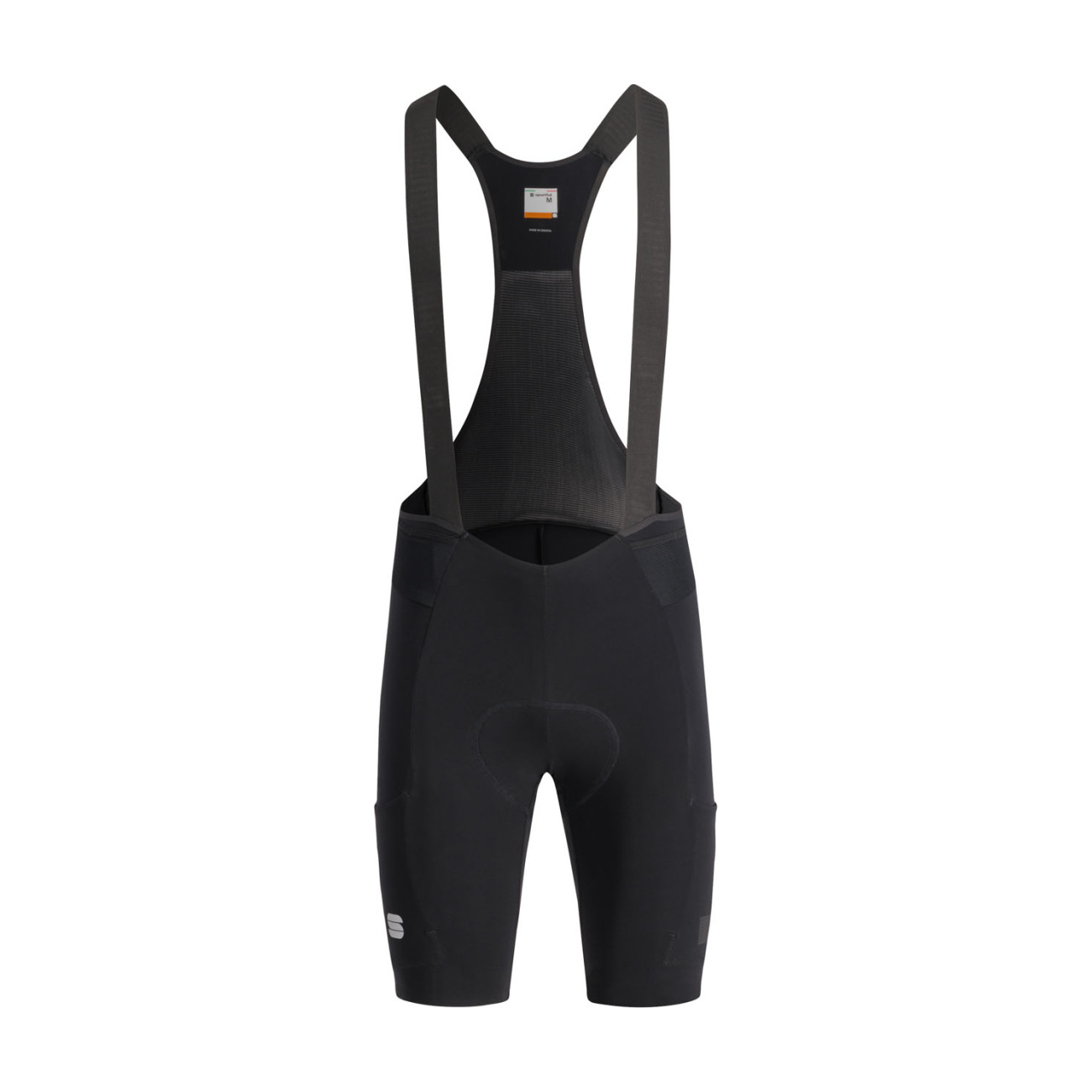 SPORTFUL Cyklistické nohavice krátke s trakmi - ULTRA - čierna 2XL