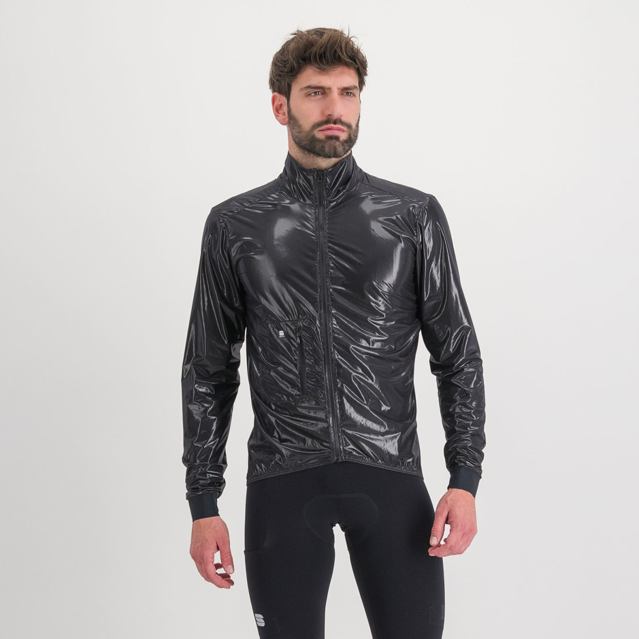 SPORTFUL Cyklistická vetruodolná bunda - GIARA - čierna