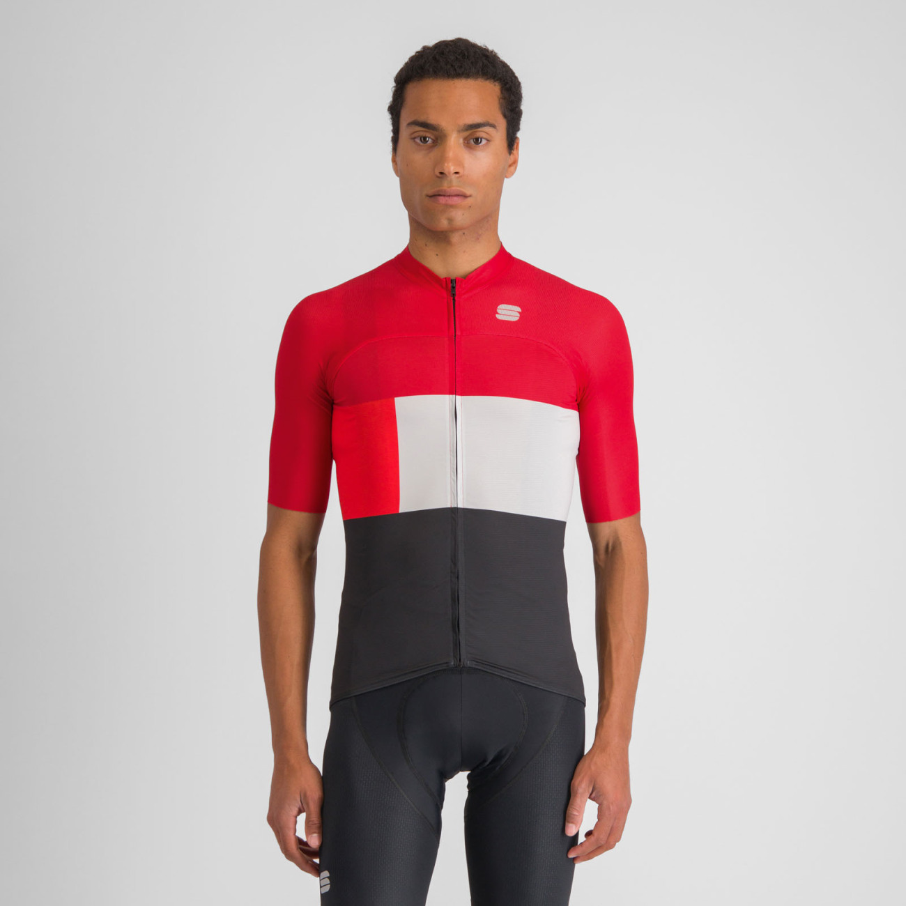 SPORTFUL Cyklistický dres s krátkym rukávom - SNAP - červená/čierna