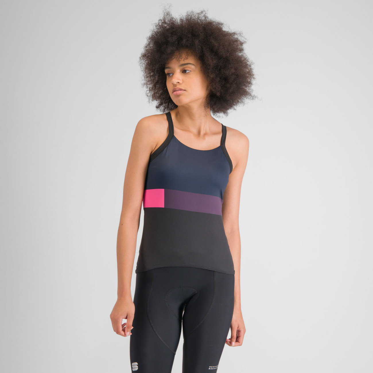 SPORTFUL Cyklistické tielko - SNAP W - čierna/modrá L