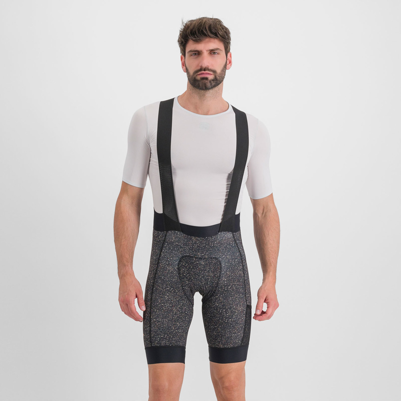 
                SPORTFUL Cyklistické nohavice krátke s trakmi - SKY RIDER SUPERGIARA - šedá M
            