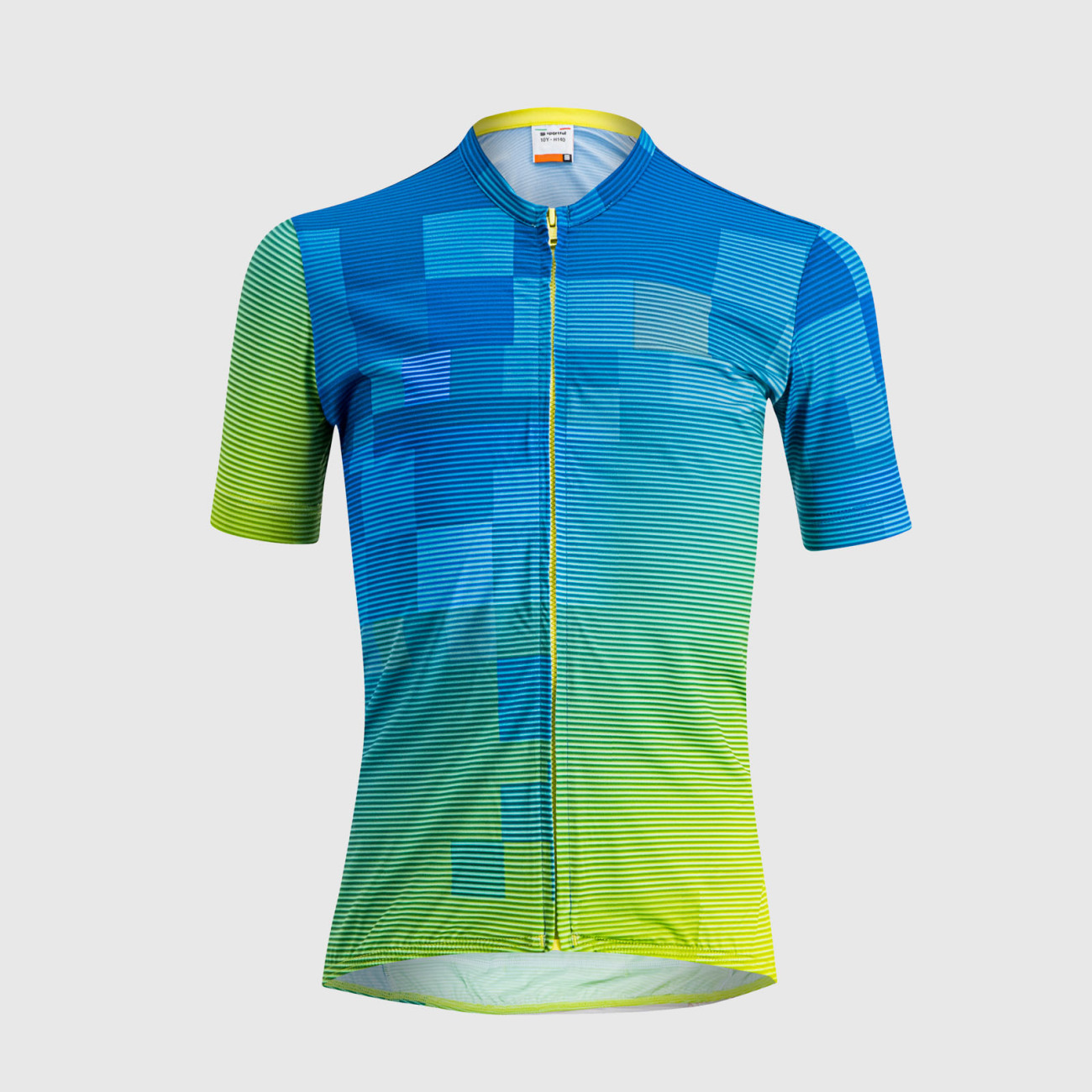 SPORTFUL Cyklistický dres s krátkym rukávom - ROCKET KID - modrá/žltá