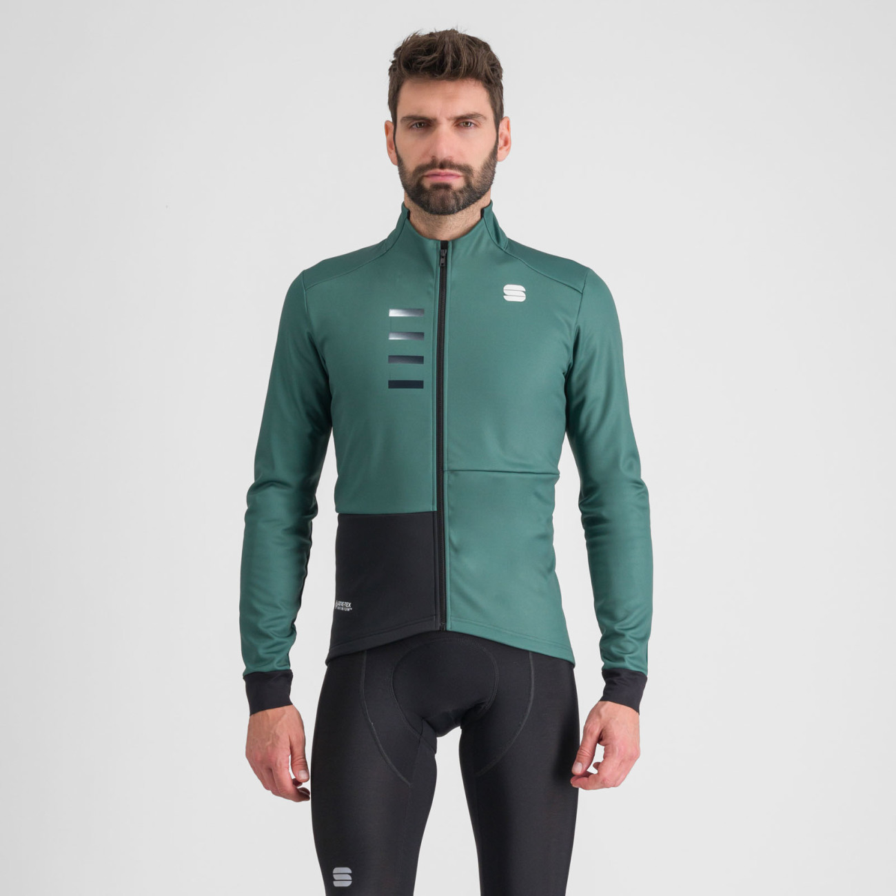 SPORTFUL Cyklistická zateplená bunda - TEMPO - zelená