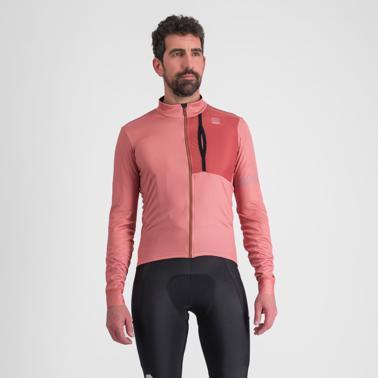 SPORTFUL Cyklistický dres s dlhým rukávom zimný - SUPERGIARA THERMAL - ružová