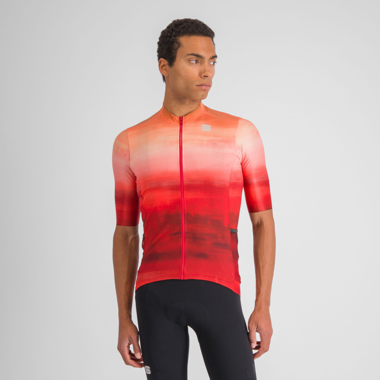 SPORTFUL Cyklistický dres s krátkym rukávom - FLOW SUPERGIARA - červená
