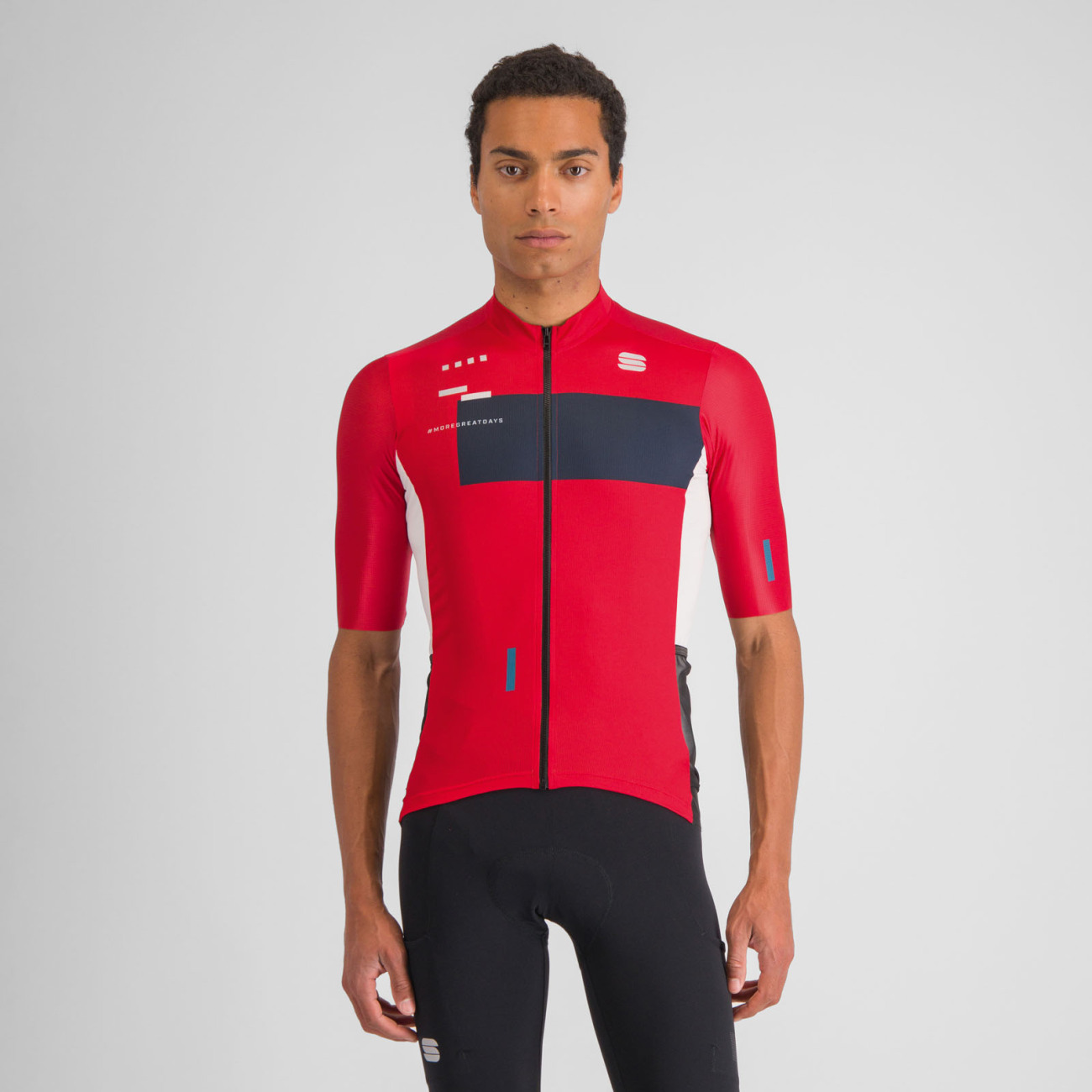 SPORTFUL Cyklistický dres s krátkym rukávom - BREAKOUT SUPERGIARA - červená/čierna