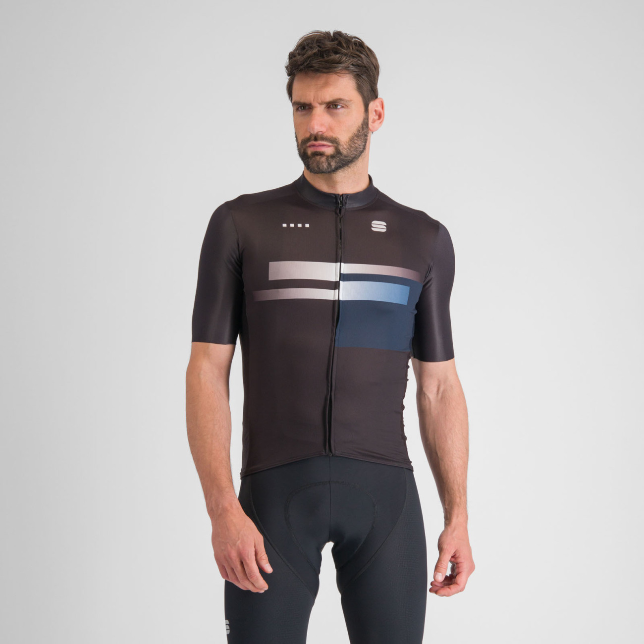 SPORTFUL Cyklistický dres s krátkym rukávom - GRUPPETTO - čierna
