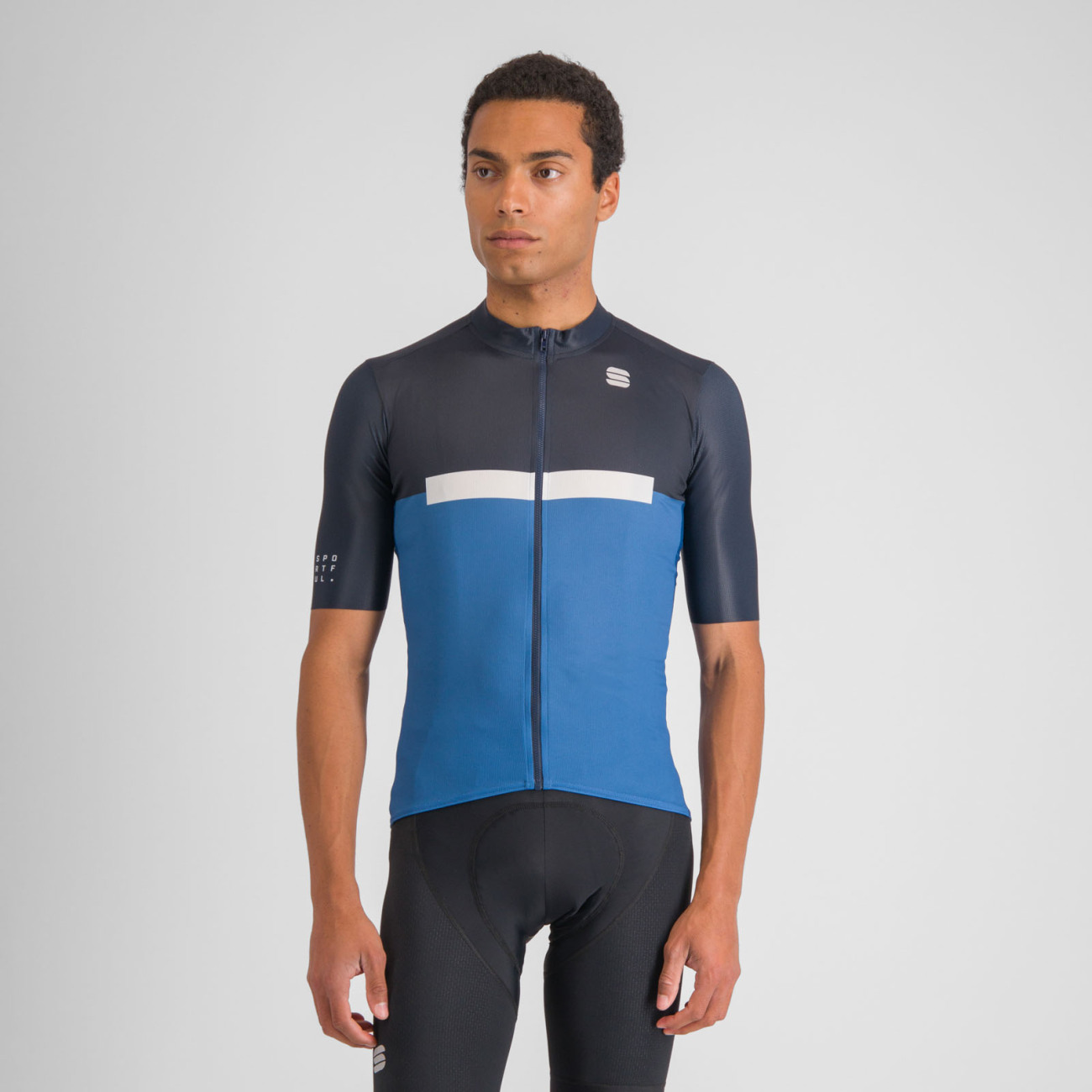 SPORTFUL Cyklistický dres s krátkym rukávom - PISTA - modrá
