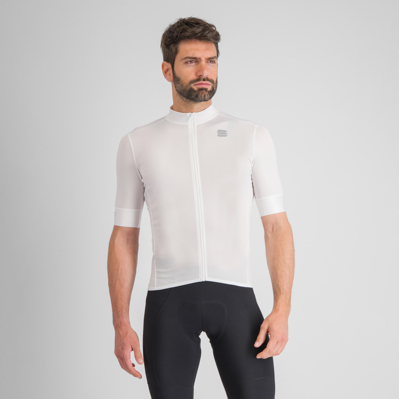 SPORTFUL Cyklistický dres s krátkym rukávom - SRK - biela