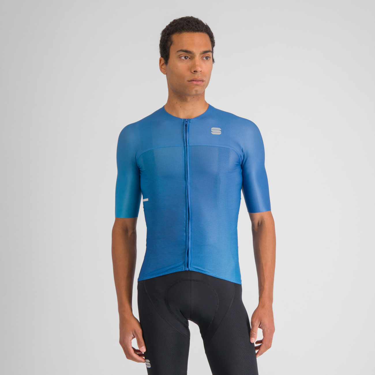 SPORTFUL Cyklistický dres s krátkym rukávom - LIGHT - modrá