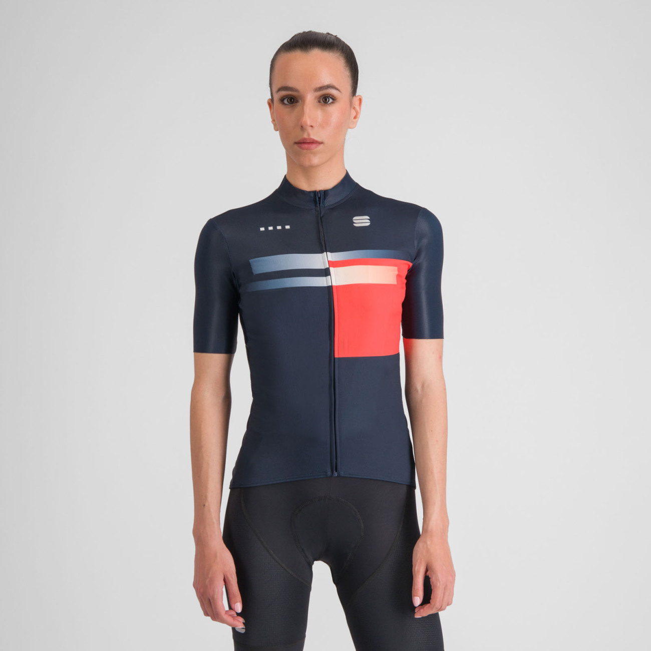 SPORTFUL Cyklistický dres s krátkym rukávom - GRUPPETTO - modrá/červená L