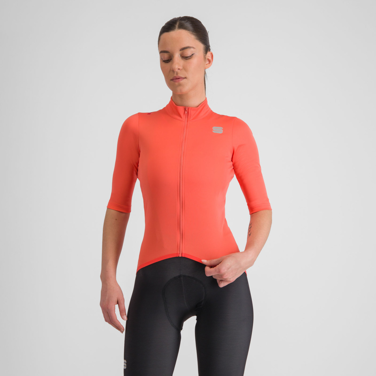 SPORTFUL Cyklistická vetruodolná bunda - FIANDRE LIGHT - oranžová