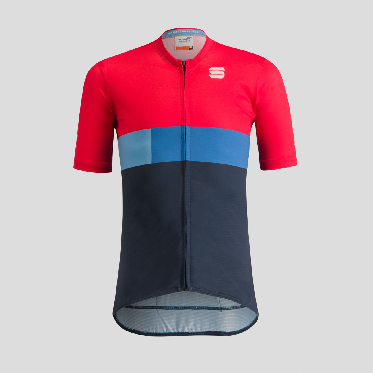 SPORTFUL Cyklistický dres s krátkym rukávom - SNAP KID - cyklamenová/modrá