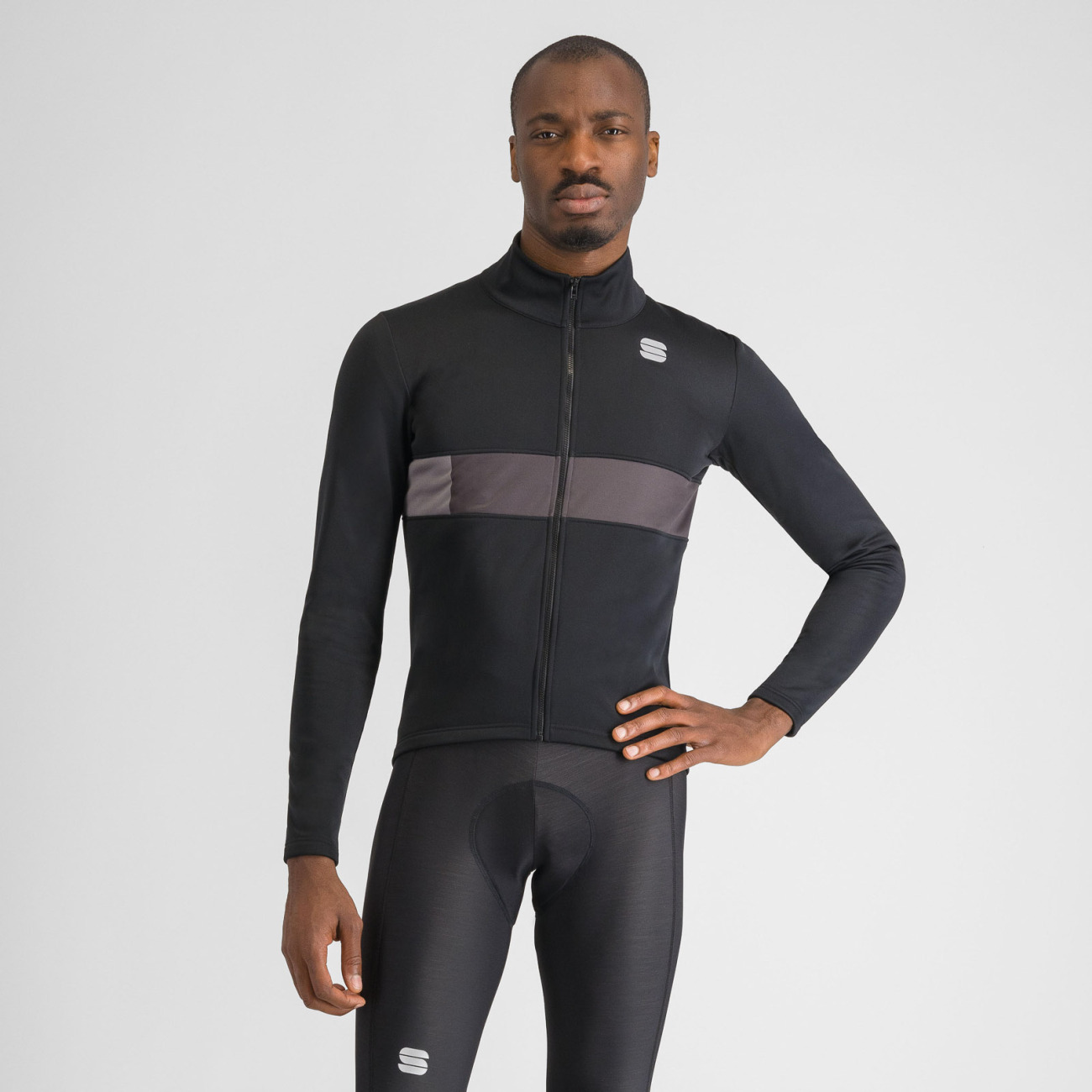 SPORTFUL Cyklistická zateplená bunda - NEO SOFTSHELL - čierna L