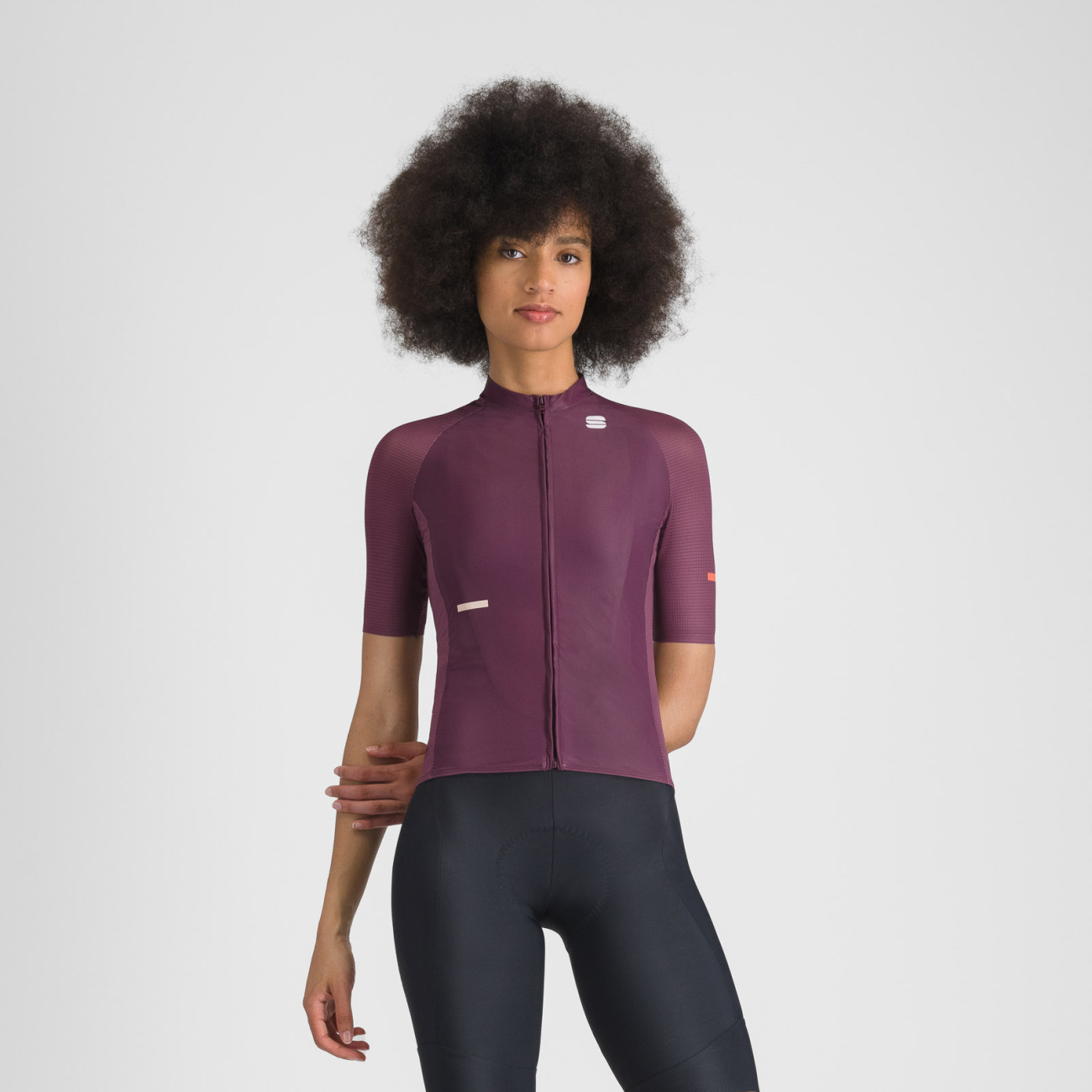 SPORTFUL Cyklistický dres s krátkym rukávom - SUPERNOVA W - bordová M