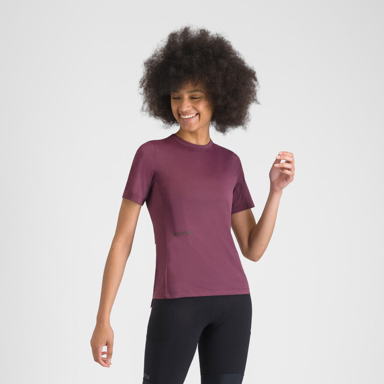 SPORTFUL Cyklistické tričko s krátkym rukávom - SUPERGIARA W - bordová S