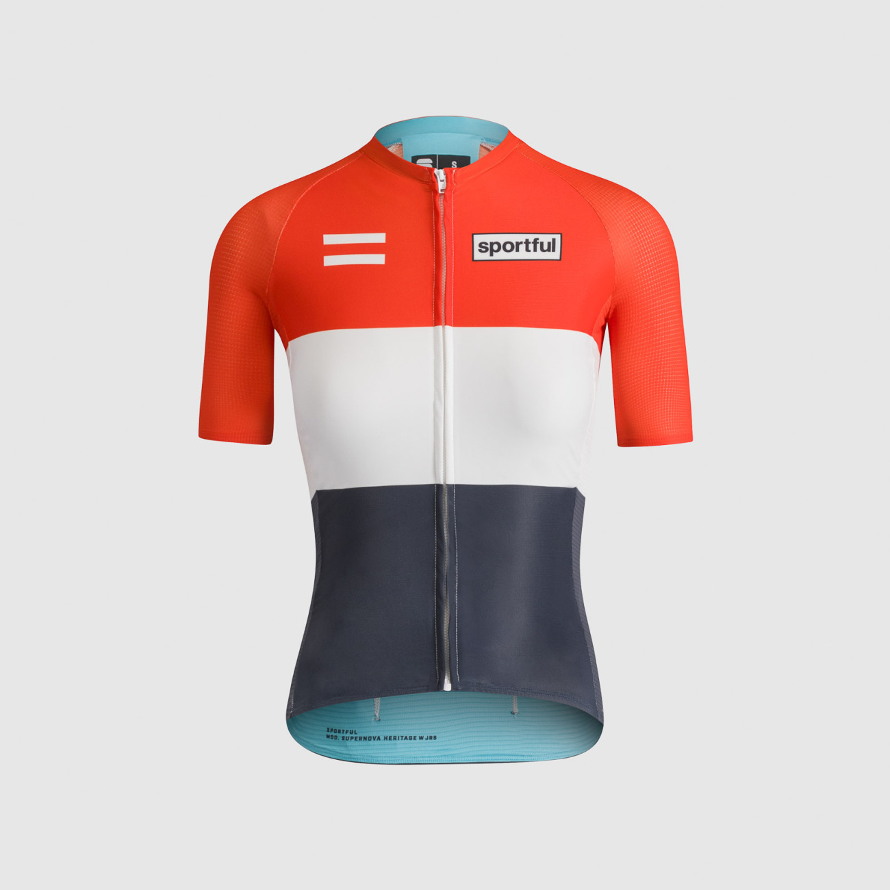 SPORTFUL Cyklistický dres s krátkym rukávom - SUPERNOVA HERITAGE W - modrá/biela/červená XS