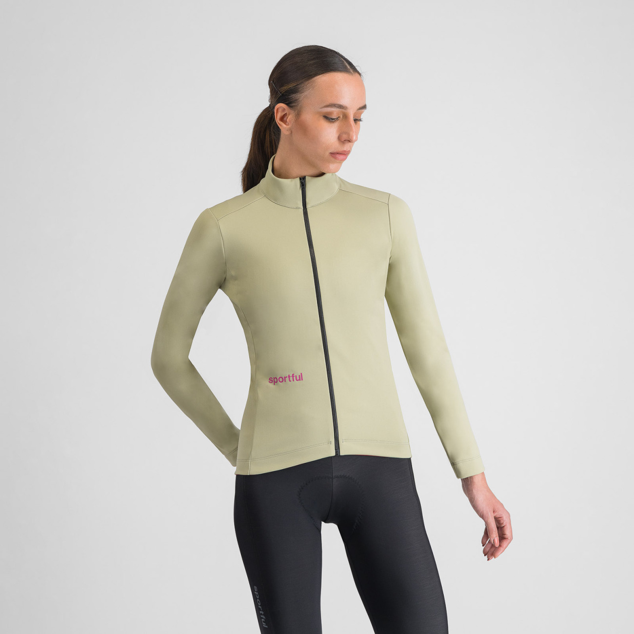 SPORTFUL Cyklistická zateplená bunda - CLASSIC W - zelená