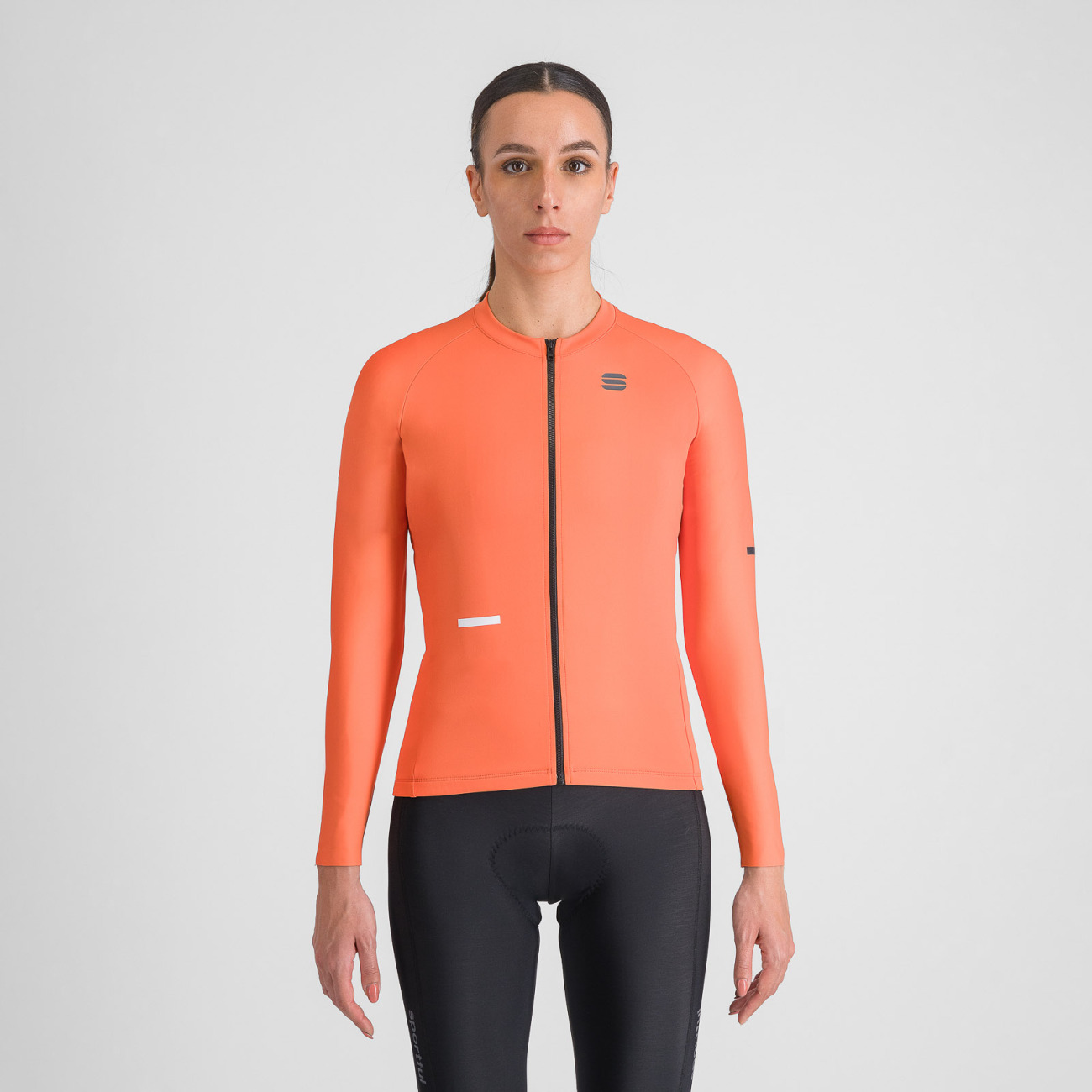 SPORTFUL Cyklistický dres s dlhým rukávom zimný - SUPERNOVA THERMAL W - oranžová S