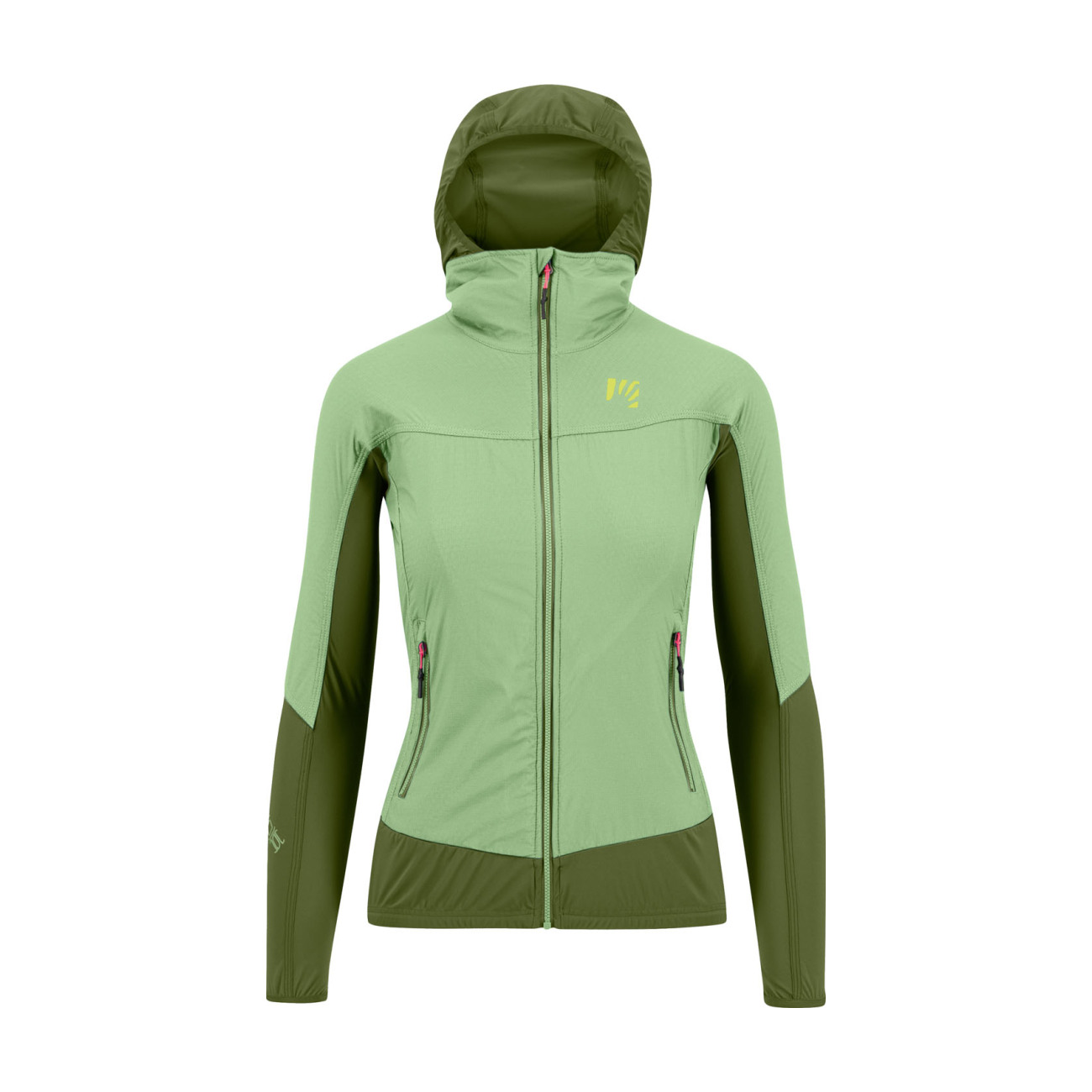 KARPOS Cyklistická vetruodolná bunda - LAVAREDO W - zelená/svetlo zelená