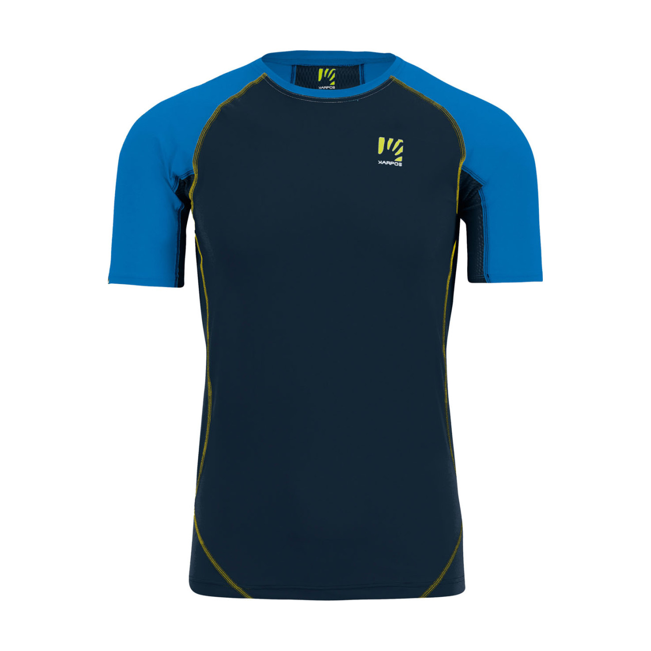 KARPOS Cyklistické tričko s krátkym rukávom - LAVAREDO - čierna/modrá S