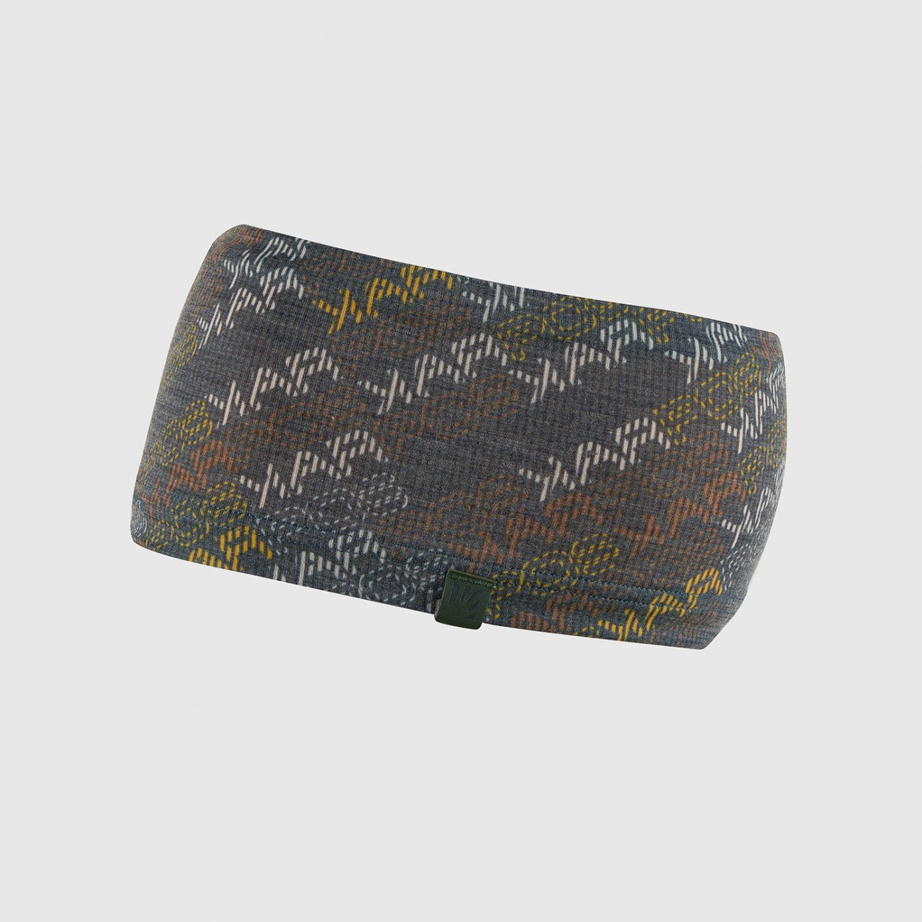 KARPOS Cyklistická čelenka - COPPOLO MERINO - šedá/žltá/biela