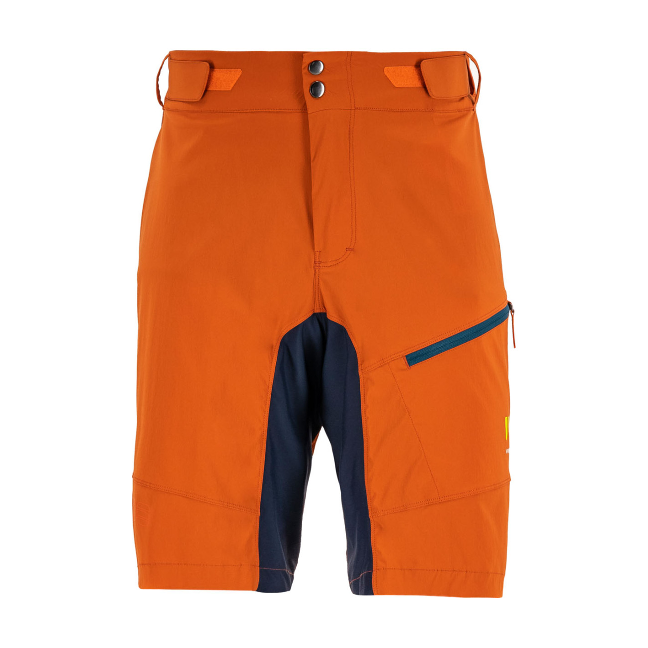 KARPOS Cyklistické nohavice krátke bez trakov - VAL VIOLA - oranžová