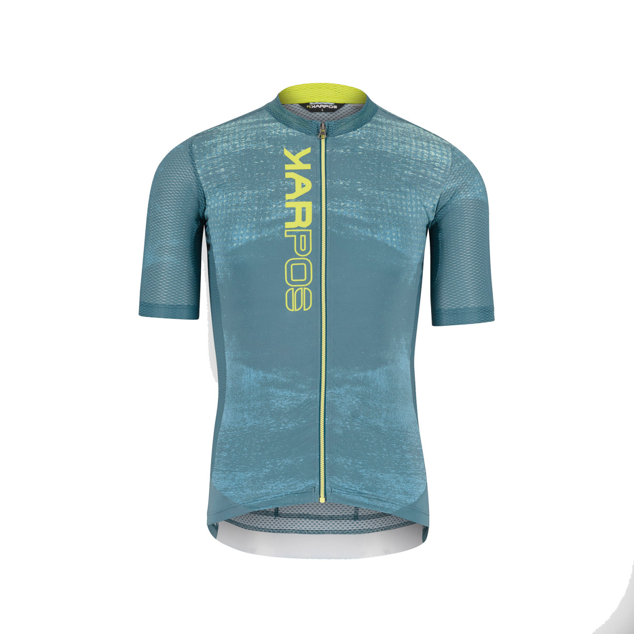 KARPOS Cyklistický dres s krátkym rukávom - GREEN FIRE - žltá/modrá