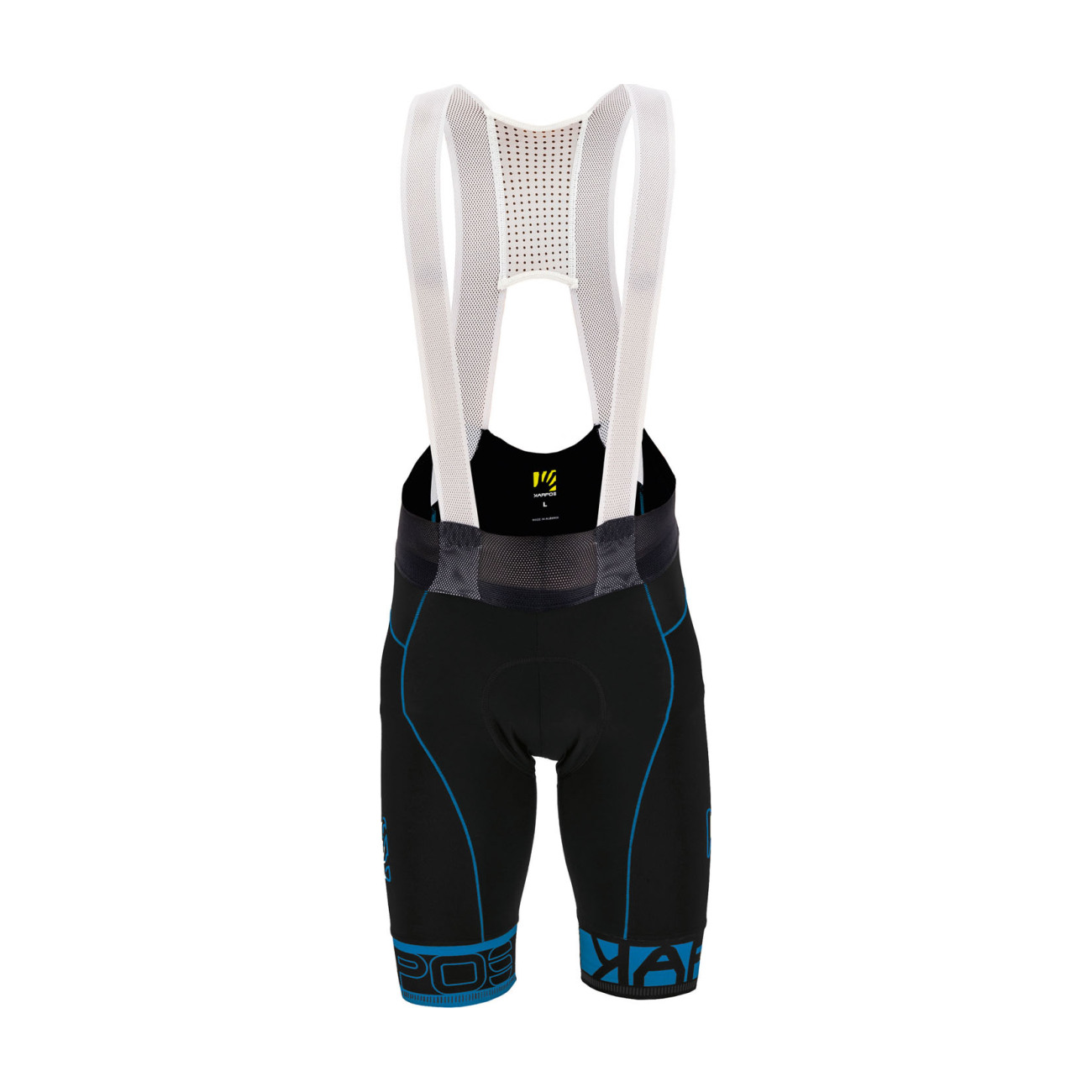 KARPOS Cyklistické nohavice krátke s trakmi - VERVE EVO - čierna/modrá