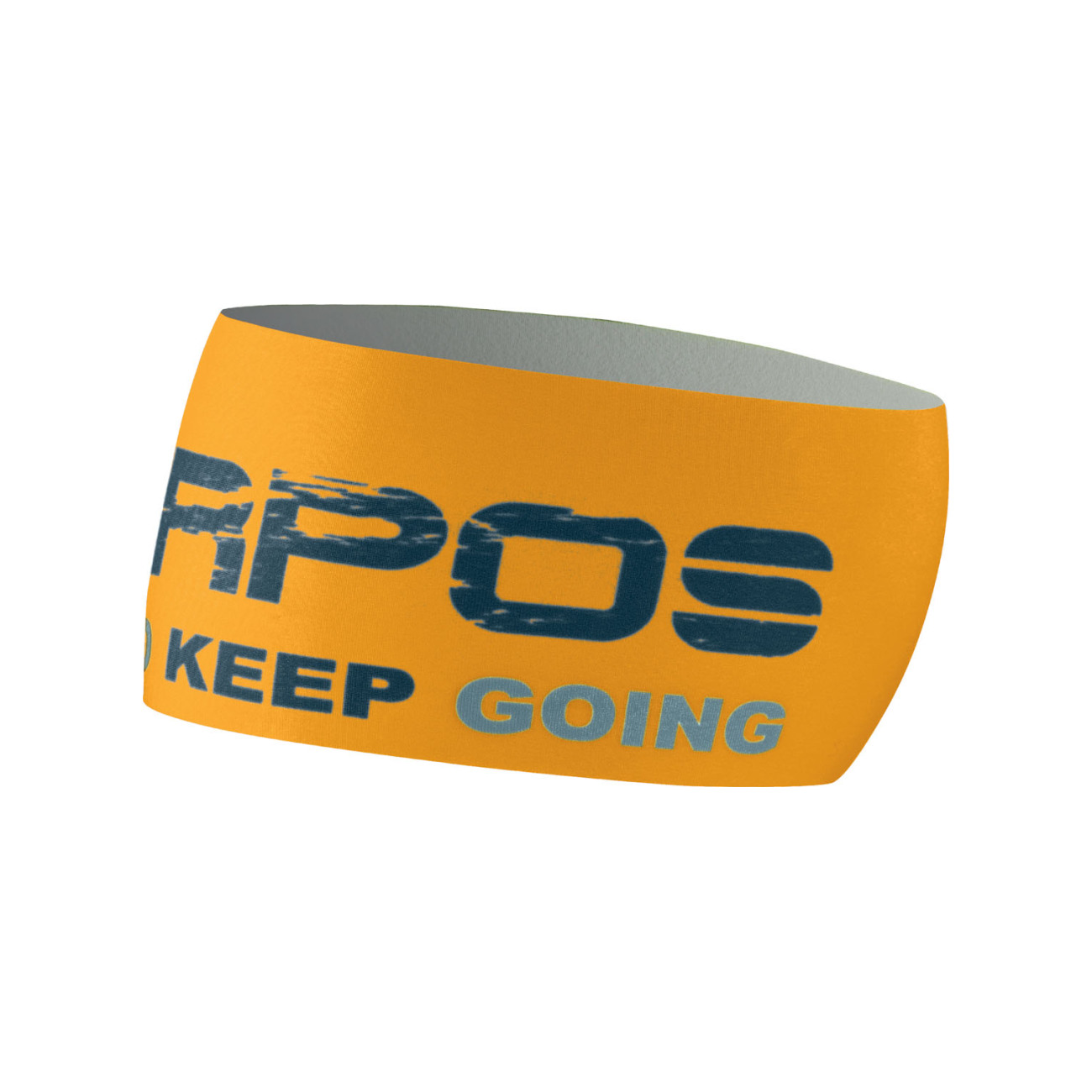 KARPOS Cyklistická čelenka - PELMETTO - oranžová/modrá UNI