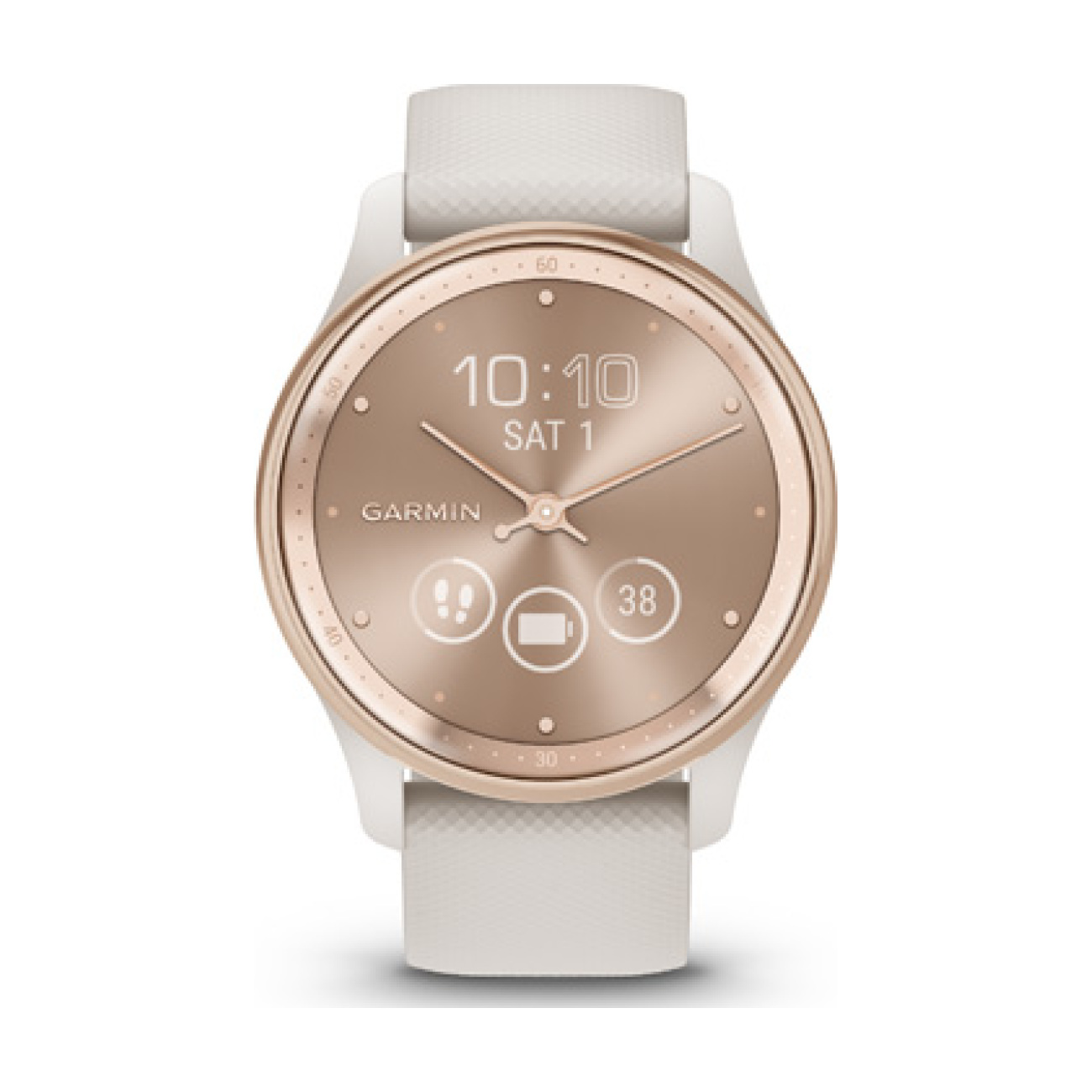 
                GARMIN smart hodinky - VIVOMOVE TREND - zlatá/biela
            