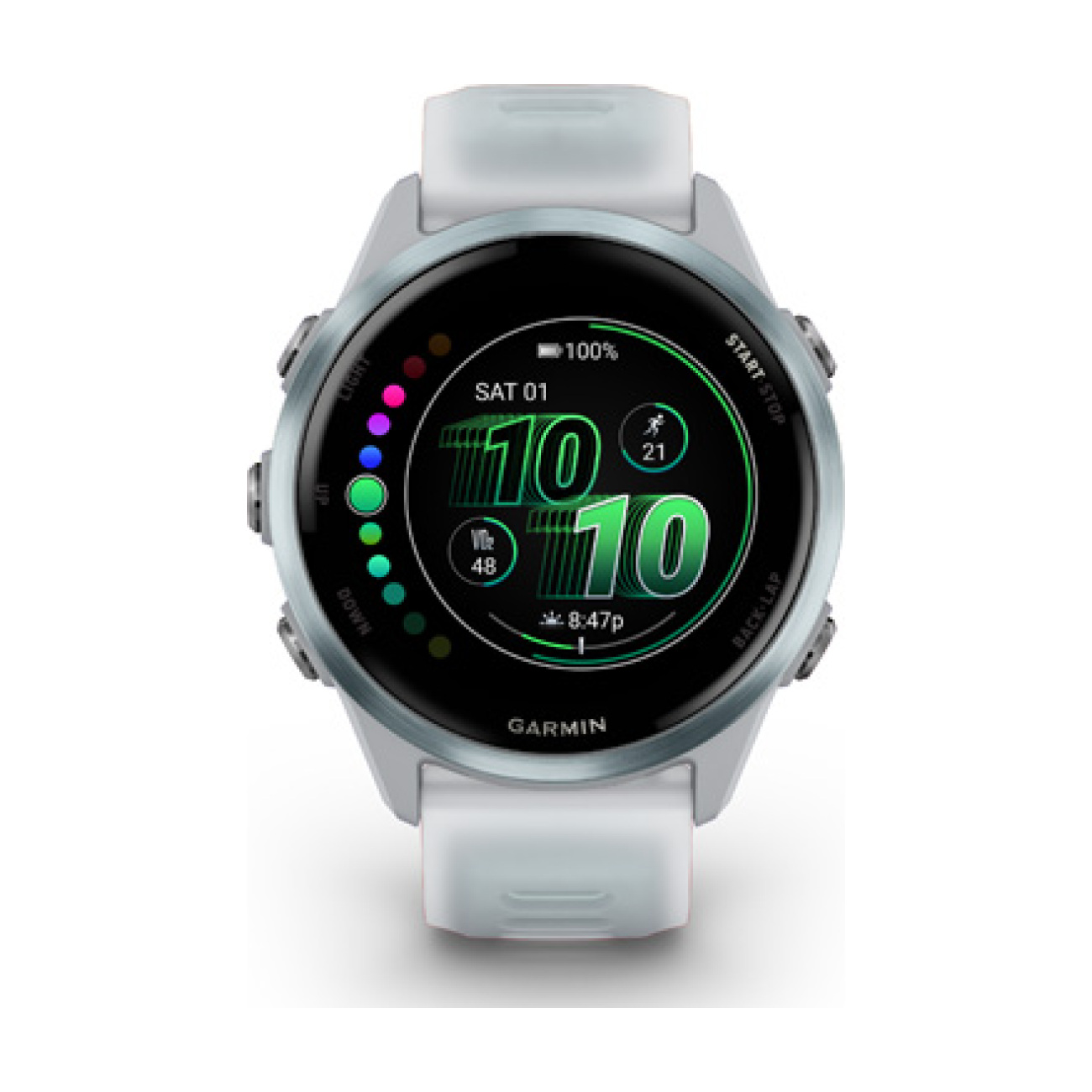 GARMIN smart hodinky - FORERUNNER 570 - 42MM - biela/modrá