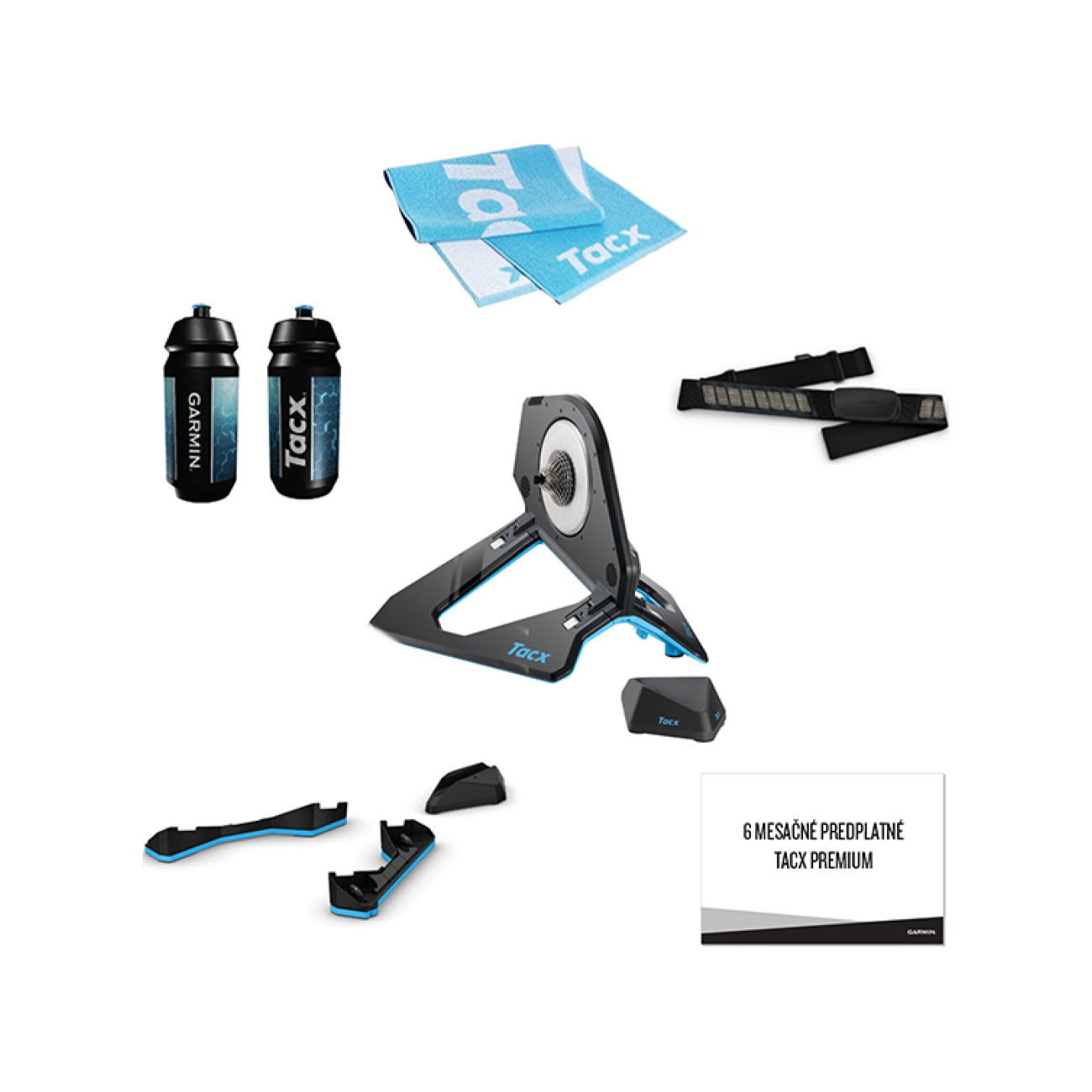 E-shop TACX cyklotrenažér - NEO 2T BUNDLE - čierna/svetlo modrá