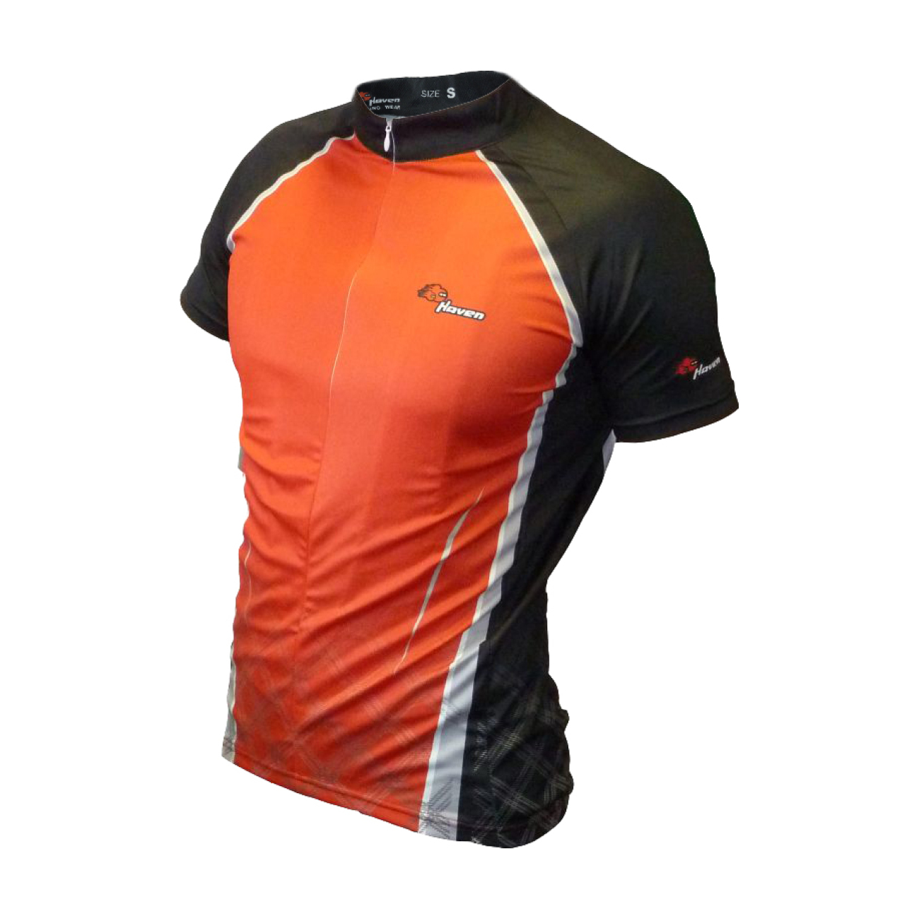 HAVEN Cyklistický dres s krátkym rukávom - INFINITY - čierna/červená